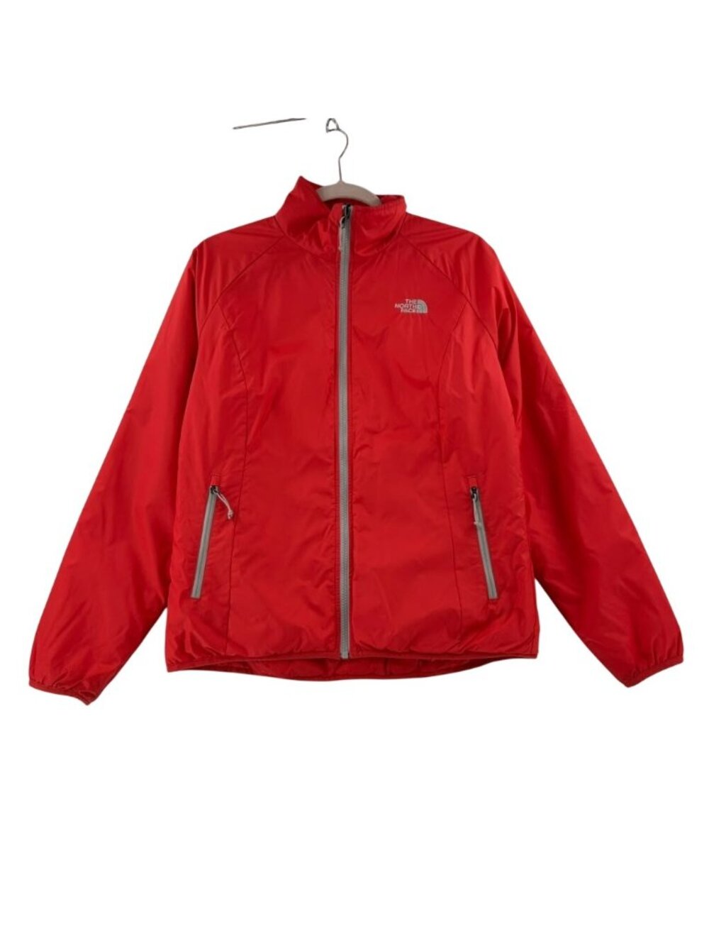 The North Face Jacket Women's Medium Red Full Zip Outdoor High Neck Pockets